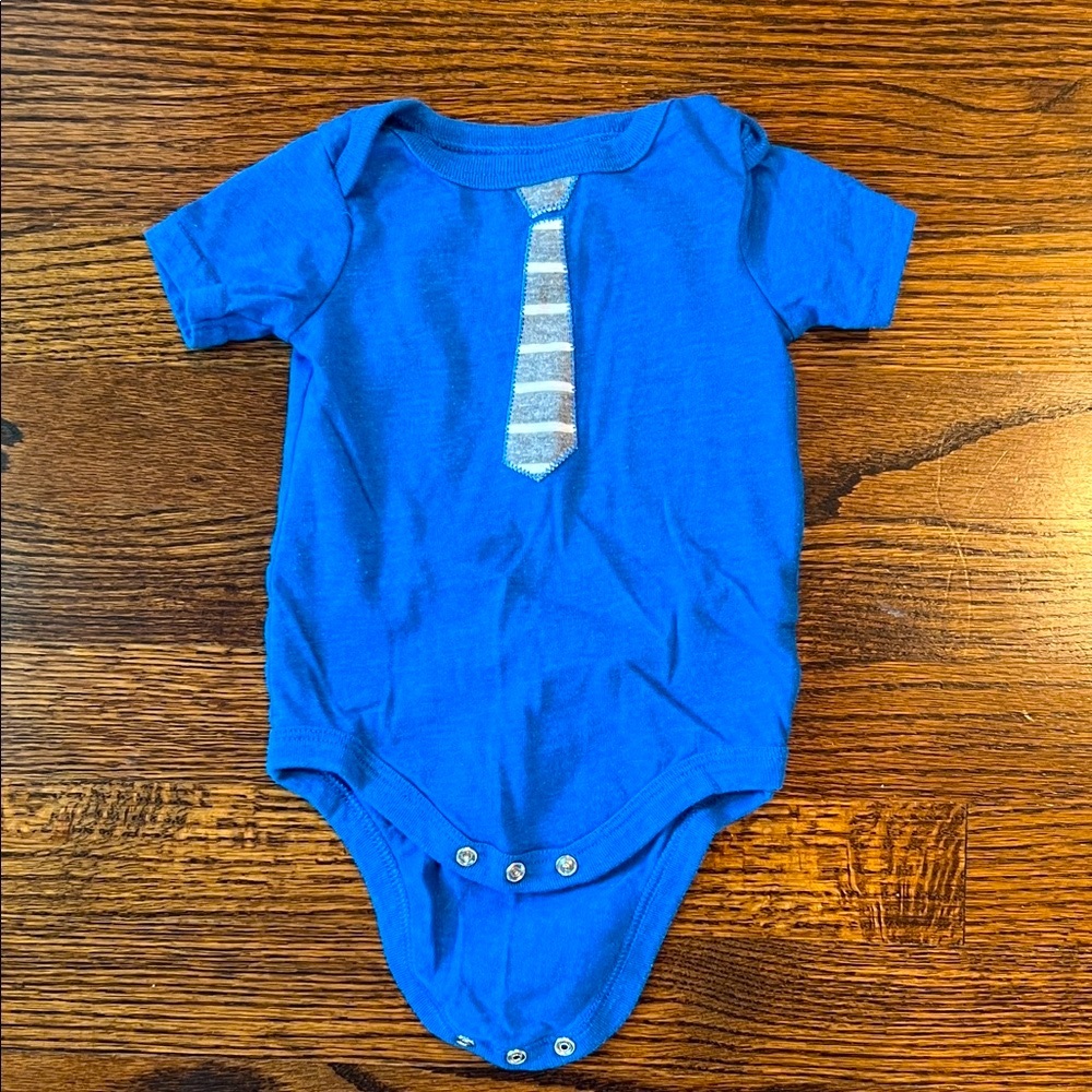 Circo Blue Bodysuit with Tie Design